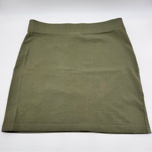 Forever 21 Olive Green High-Waisted Bodycon Mini Skirt Size Medium New